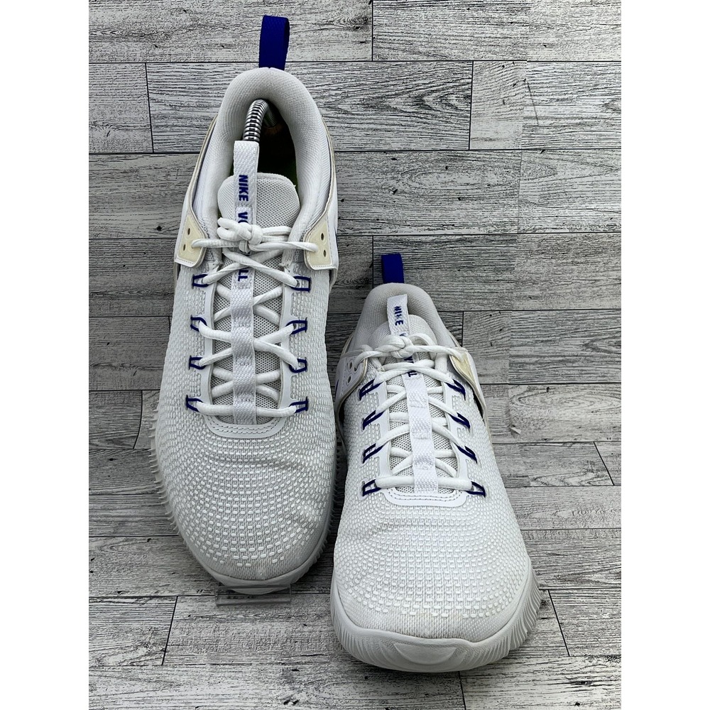 Nike Air Zoom Training Shoes Womens‎ Size 10 White Blue Sneakers AA0286-104
